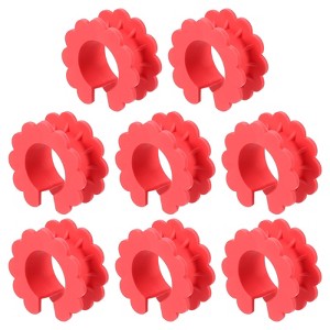 Unique Bargains Windproof Silicone Anti-Drop Flexible Clothes Hanger Fixing Buckle 8 Pcs - 1 of 3