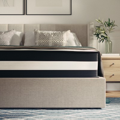 Flash Furniture Capri Comfortable Sleep 12 Inch CertiPUR-US Certified Hybrid Pocket Spring Mattress, Mattress in a Box