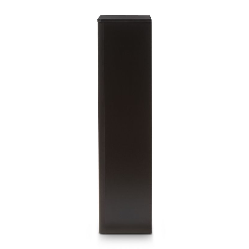 Cayla Modern and Contemporary Wood Shoe Cabinet - Black - Baxton Studio, 5 of 10