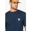 Carhartt Men's Loose Fit Heavyweight Logo Pocket Work T-Shirt - K87WHT - 3 of 4