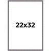 PosterPalooza | Textured Grey Picture Frame - UV Acrylic, Foam Board Backing, Hanging Hardware - 2 of 4