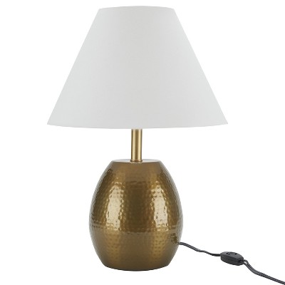 18" Brass Hammered Cocoon Table Lamp - Nourison