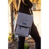 Messermeister 6 Pocket Felt Messenger Bag, Heather Gray - 2 of 4
