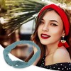 Unique Bargains Women's Stripes Elastic Cross Headwrap 1 Pc - 2 of 4