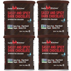 Castle Kitchen Spicy Hot Chocolate (4 Pack, 14oz Ea.) - Dairy Free, Vegan Mexican Hot Cocoa Mix made With Natural Chili Spiced Flavors - 1 of 4