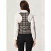 Allegra K Women's Plaid V Neck Single Breasted Sleeveless Racerback Waistcoat - 4 of 4