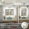 Keonjinn Smart LED Bathroom Vanity Wall Mirror, 3 Color Temperatures Dimmable, Frontlit & Backlit, Dimmable, Acrylic Edge, Anti Fog, Radar Sensor - 3 of 4
