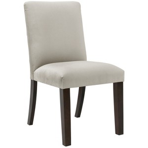 Aster Diamond Tufted Back Dining Chair Gray Velvet - Cloth & Co.