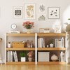 Tangkula 3 Tier Bookshelf Wooden Bookcase w/ Dual Anti-Tipping Kits Open Shelving Unit - 4 of 4