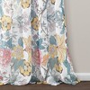 2pk 52"x84" Sheer Sydney Curtain Panels Blue/Yellow - Lush Décor - 4 of 4