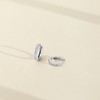 Girls' Clear CZ Huggie Hoops 14k Gold Earrings - In Season Jewelry - 4 of 4