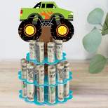 Big Dot of Happiness Smash and Crash - Monster Truck - DIY Boy Birthday Party Money Holder Gift - Cash Cake