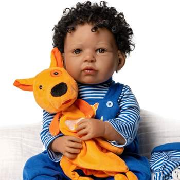 Paradise Galleries Realistic Toddler Boy Doll - Puppy Pal, 7-Piece Reborn Doll Gift Set with Magnetic Pacifier