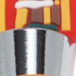 red,orange,silver tone