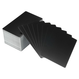 Unique Bargains Aluminum Alloy Laser Engraving Double Side Printable Business Cards 300 Pcs - 1 of 4