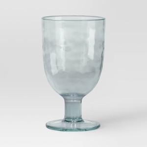 15 fl oz Glass Goblet Light Mint Green - Threshold™ - 1 of 3