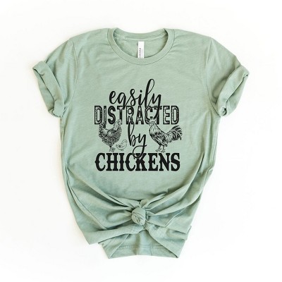 Simply Sage Market Women's Distracted By Chickens Short Sleeve Graphic Tee