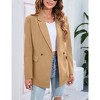 Women's Casual Blazers Fashion Work Office Full Lined Pocket Jacket Suit - 2 of 4