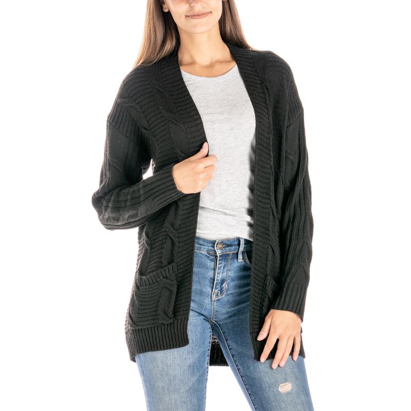 Allthreads Women's Aspen Midweight Cable Knit Cardigan, 1 of 4