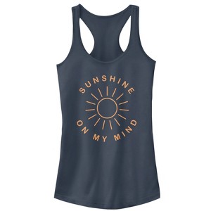 Juniors Womens CHIN UP Sunshine On My Mind Racerback Tank Top - 1 of 3