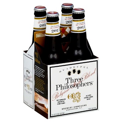 Ommegang Three Philosophers Belgian-Style Quadrupel Ale Beer - 4pk/12 fl oz Bottles