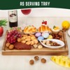Acacia Wood Cutting Board 18x12x1 Inch Pre-Oiled Chopping Board with Juice Groove  – Durable Butcher Block for Fruits, Vegetables & Meat - 3 of 4