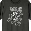 Halloween Psyche Hex Pentagram Skull Men's Charcoal T-Shirt - image 2 of 3