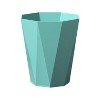 LunaLulinlk Green 2.7 Gallon Kitchen Trash Can, Trash Can for Bathroom Plastic Wastebasket Container Trash Can - 3 of 4