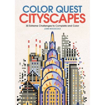 Color Quest: Cityscapes - by  John Woodcock (Paperback)