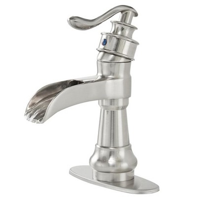 BWE Single Hole Single-Handle Low-Arc Bathroom Faucet