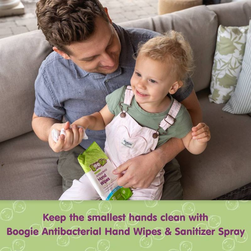 Boogie Antibacterial Clean Hand Wipes and Sanitizer Spray Kit - 4ct, 3 of 9