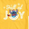 Men's - Lilo and Stitch - Full Of Joy Christmas Short Sleeve Graphic T-Shirt - 2 of 4