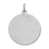 Black Bow Jewelry Sterling Silver, Makayla Collection, 20mm Disc Initial O Pendant - 3 of 4
