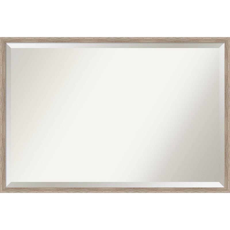 Hardwood Wedge Framed Bathroom Vanity Wall Mirror - Amanti Art, 1 of 9