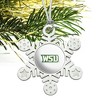 Wright State Secondary Logo Metal Snowflake Christmas Tree Holiday Ornament - 2 of 3