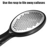 Unique Bargains Stainless Steel Removes Dead Skin Pedicure Scrubber Foot File Black 1 Set - 2 of 4