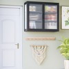 Double Glass Door Wall Cabinet With Detachable Shelves - 2 of 4
