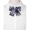 INSPIRE CHIC Women's Pre-tied Plaid Adjustable Elastic Band Casual Bow Ties - 4 of 4