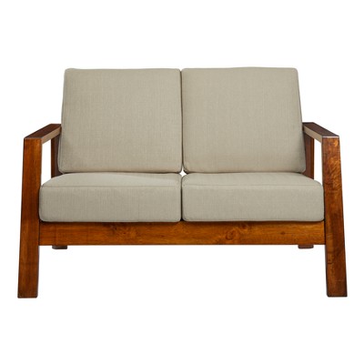 Carlyle Mid-Century Modern Loveseat Barley Tan - Handy Living