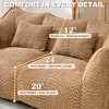 AENKYO Oversized Chenille Bean Bag Chair for Two People, Handle & Armrests - Large Lounger for Living Room, Gaming & Reading & Watching TV - 4 of 4