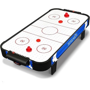 SereneLife 40" Air Hockey Game Tabletop - Blue & Black - 1 of 4