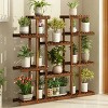 Artloge 11 Tiers Wooden Plant Stand Flower Pot Display Rack Indoor Outdoor Bookshelf for Living Room Balcony Deck Apartments Decor - 2 of 4