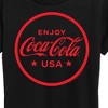 Women's - Coca-Cola - Enjoy Coca Cola USA Short Sleeve Graphic T-Shirt - 2 of 4
