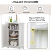 NicBex 31.4 Inch Bathroom Corner Cabinet with Adjustable Shelves for Dining Room,Bathroom,Kitchen - 4 of 4