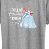 Women's - Disney - Full Of Christmas Cheer Cinderella Short Sleeve Graphic T-Shirt - 2 of 4
