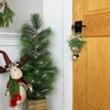 Northlight 11.25" Gold Bells Christmas Door Hanger with Burlap Bow - 2 of 4