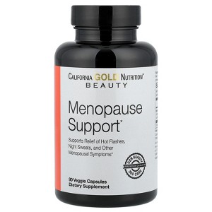 California Gold Nutrition Beauty, Menopause Support with Angelica gigas, Cynanchum wilfordii, Phlomis umbrosa and L-Leucine, 90 Veggie Capsules - 1 of 4