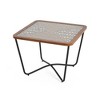 23.6" Metal & Wood Square Coffee Table - 4 of 4