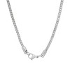 Steeltime Men's stainless steel franco box chain necklace. Color Options: Silver, Gold - 2 of 4