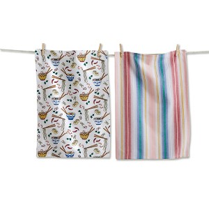 Tag Noodle Bowl Dishtowel Set - Kitchen Textiles, Everyday Use, Machine Washable, 26x18 inches, Soft and Absorbent - 1 of 1